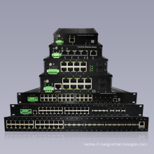 Din Rail Fibre SFP Up UpLink Gigabit Ethernet Interrupteur